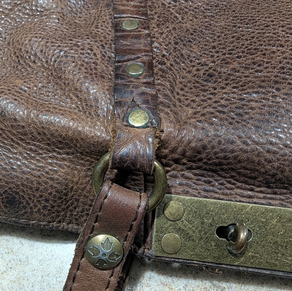 Patricia Nash Benvenuto Tote In Brown Distressed Italian Leather - Picture 14 of 16